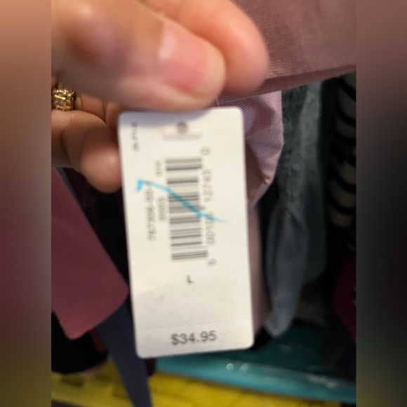 GAP Pink Rosetta Poplin PJ Shirt Size Large. New. - Picture 7 of 9